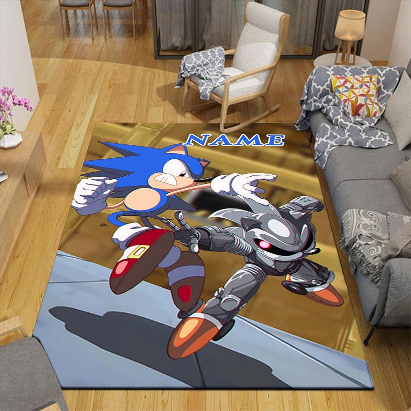Custom 1Pc Sonic Boom Adventure Rug Office Carpet Indoor Outdoor Entrance Doormat Nonslip Soft And Comfortable Living Room D2915329