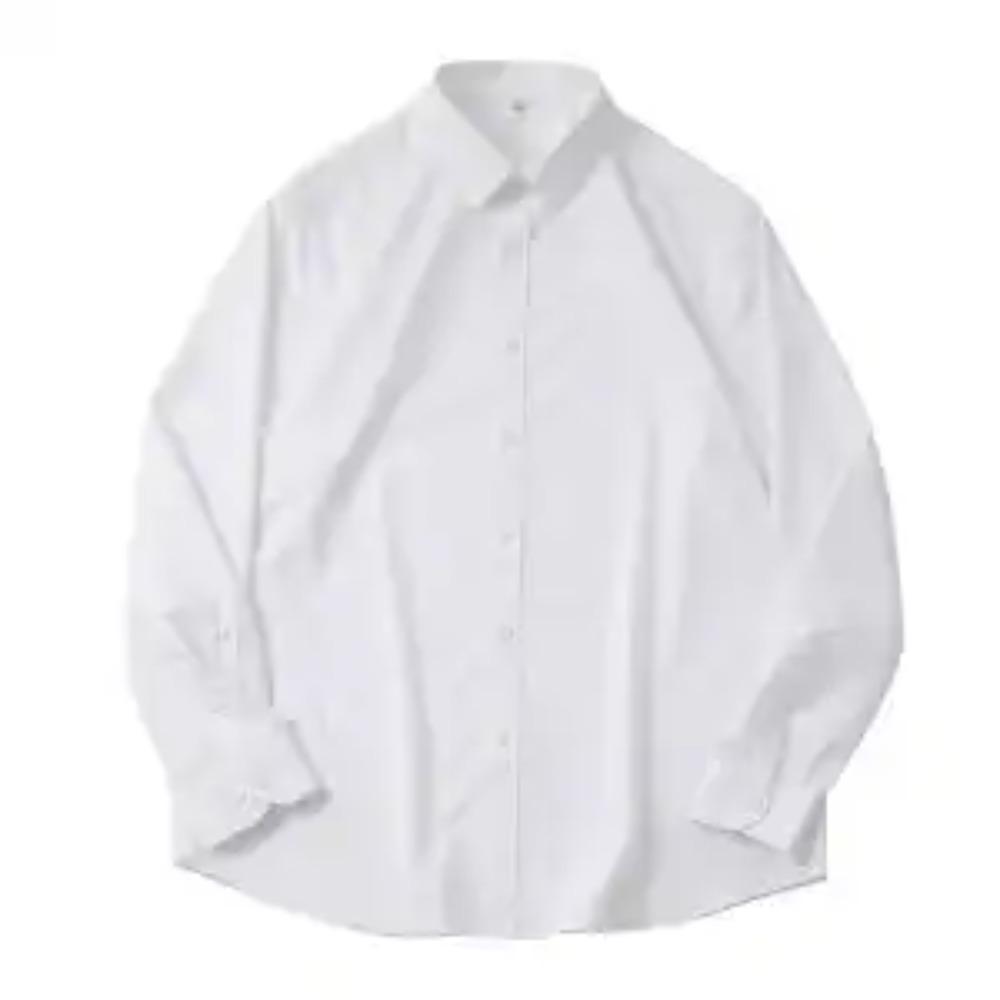 

Women s Summer Ice Silk Long Sleeve Retro Shirt Loose Versatile Top Casual Elegant Comfortable Lightweight Solid Color L білий