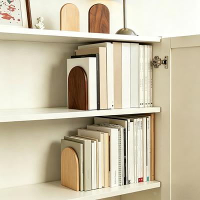 Fermalibri in Legno Spessi Antiscivolo Robusti con Bordi Lucidati Supporto per Libri Durevole per Scrivania Ufficio Casa