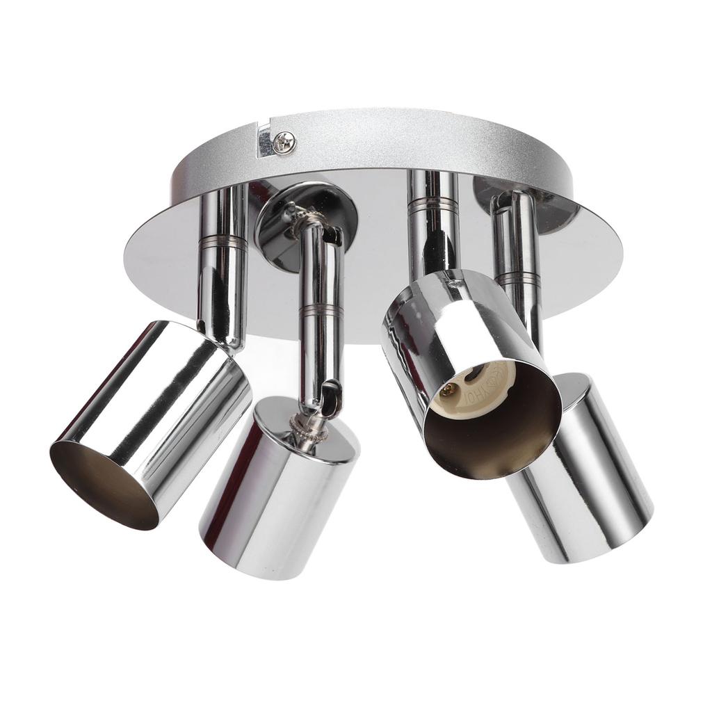 GU10 Lamp Holder 4 Head Ceiling Light Base Adjustable Lamp Holder for Bedroom Kitchen 85‑265V