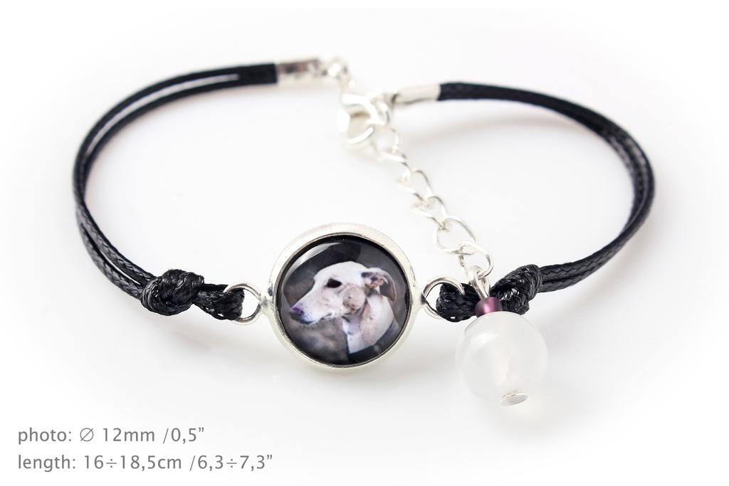 Greyhound, English Greyhound - Bracelet with Your Photo Handmade, Unique Jewelry from the Art-Dog Brand