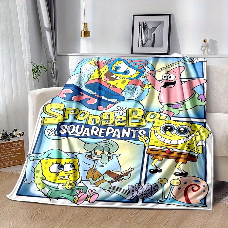 1pc, SpongeBob SquarePants Throw Blanket, Soft & Cozy Blanket for Couch, Bed, Travel, Camping, Car, Beach, Office Nap, Perfect Gift for FriendsA037