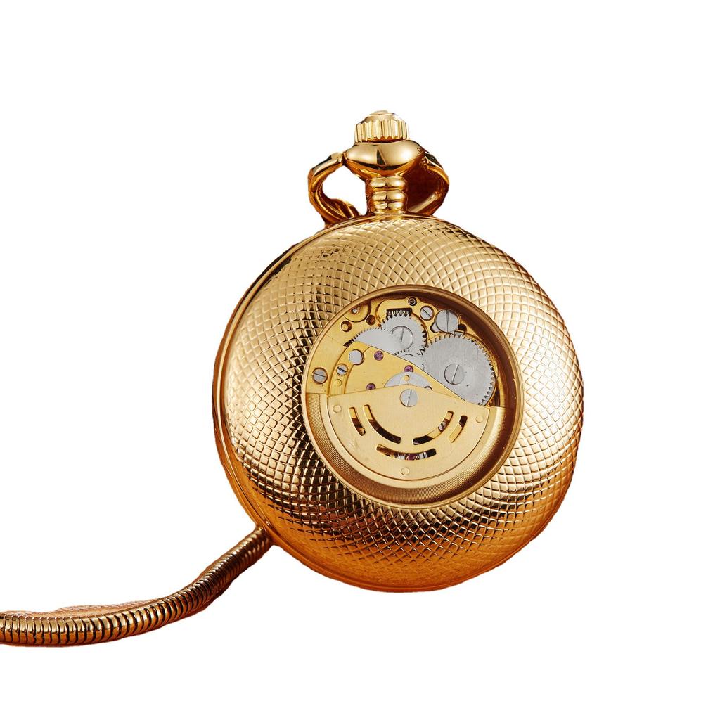Fully Automatic Movement  Mechanical Pocket Watch Retro, Male and Female Student Pocket Watch