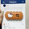 Hello Kitty Penguin Leather Wave Pattern Phone Case with Stand