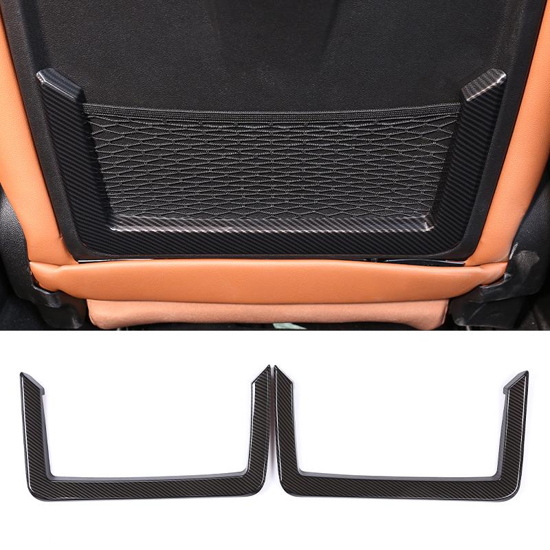 

ABS Carbon Fiber For Alfa Romeo Giulia 2017 2018 2019 2020 Color Car Seat Back Net Frame Trim Car Interior Accessories