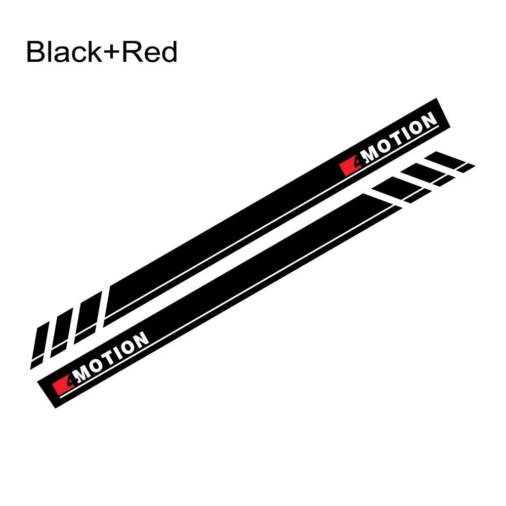 

Car Door Side Sticker for Volkswagen Transporter T4 T5 T6 4 Motion Vinyl Decor Decal Waterproof Cover Auto Tuning Accessories BLACK Red