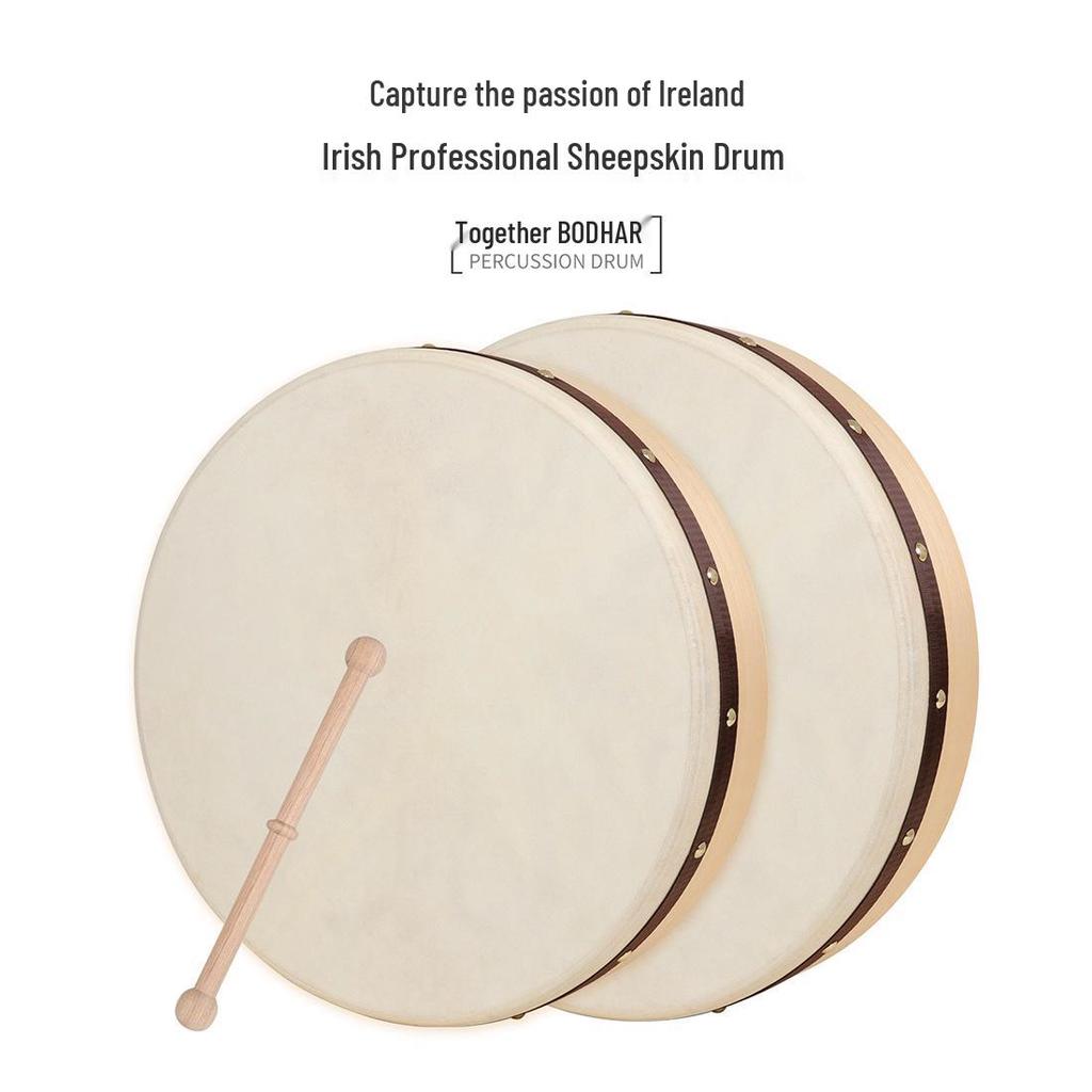 16-18 Inch Irish Sheepskin Hand Drum for Xinjiang Dance and Ethnic Performance