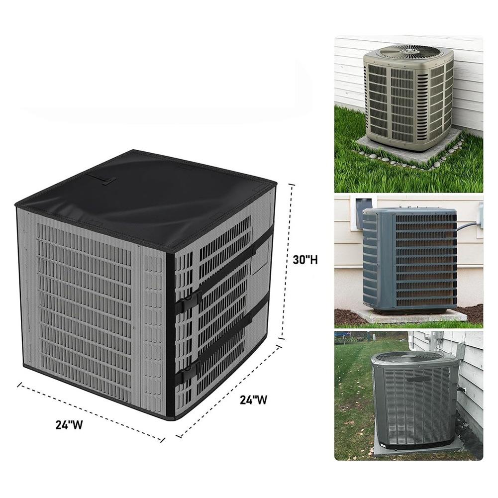 1pc Air Conditioner Cover Full Mesh With Waterproof-Top AC Unit Cover Breathable Protection Cover For All Season