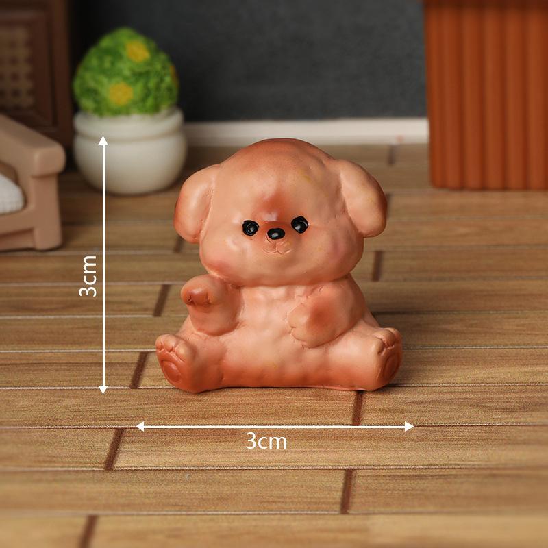 Cute Dog Figurines Miniatures Cartoon Animal Micro Landscape Ornaments For Home Room Desk Accessories