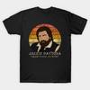 Men Black Print T-shirt Jackie Daytona - Regular Human Bartender No-Cut Transfer Paper Print Cotton Tshirt