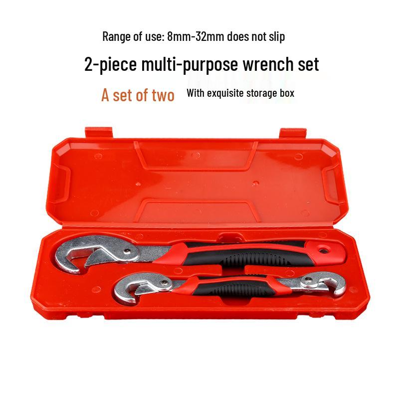 Universal Multi-Function Adjustable Wrench for Large and Small Pipes