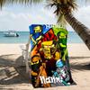 Customizable personalized beach towels Lego Ninjago themed designs.Suitable for the beach, yoga, sports;ideal as beach accessories