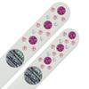 Set of 2 White Glass Nail Files with Crystals CNW-MS