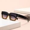 Minimalistyczne Okulary Przeciwsłoneczne z Grubą Oprawką, Modne Streetwear, Wszechstronne Kwadratowe Oprawki, Ochrona UV, Ochrona Przeciwsłoneczna 8539