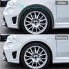 1pcs 4.93Ft Car Wheel Arch Trim,Fender Flares Arches Wing Expander Car Wheel Eyebrow Anti-Collision Strip for Pickup SUV - 3.8CM,Black