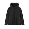 WHITE Fleece Lined Thermal Fashion Minimalist Style Classic Basic Athleisure Versatile Comfortable Hooded Woven F61M543701FBK