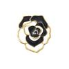 High-end Fashion Hollow Camellia Brooch Niche Design Light Luxury Versatile Blazer Pin with Accessories