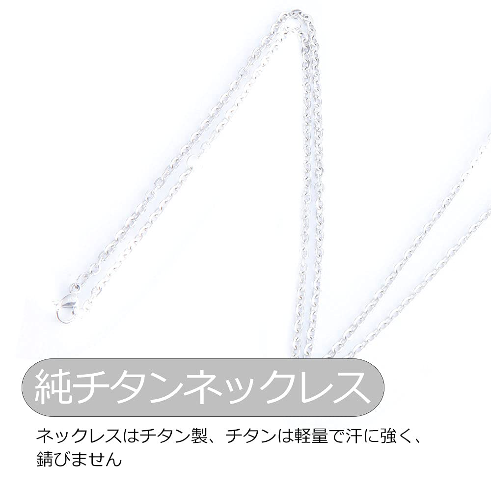 [N+NITROLUBE] Pure Titanium Necklace, Platinum Plated, Germanium Necklace, Silver, Women's Pendant, Fashion Jewelry