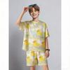 Men's Set Cartoon Animal Duck Printed Men's T-shirt and Shorts 2 Piece Set Summer Casual Outdoor Men's and Women's Outfit Clothing