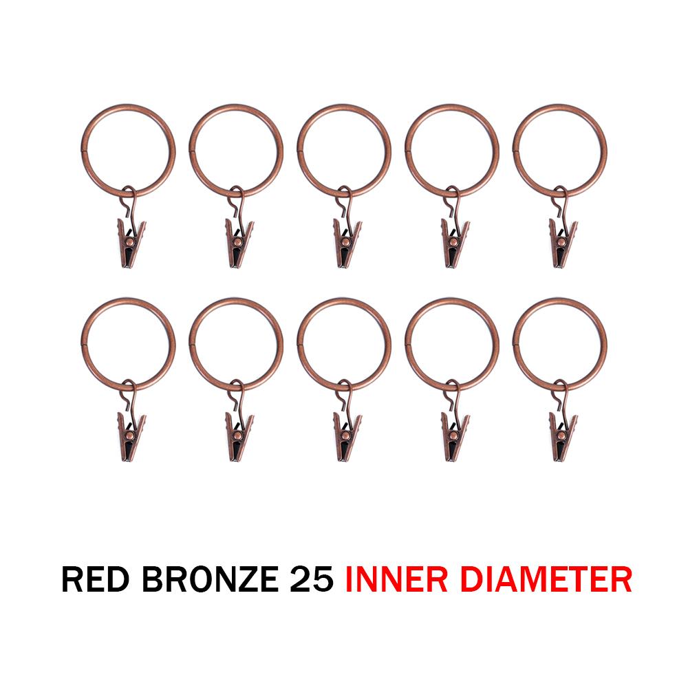 10PCS Curtain Clip Iron Made Curtain Clips Multicolor Buckle Clip Retro Classic Drapes Tie Buckles Modern Curtain Accessories