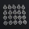 30pcs 11x8mm 10x8mm Antique Silver Plated Heart Swirl Charms Pendant DIY Making Accessories for Bracelet Necklace Earrings