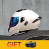 ORZ Motorcycle Helmet Modular Flip Helmet Dual Lens Full Helmet Comes with Bluetooth Earphones Model 103