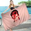 D-David B-Bowies Microfiber Printed Beach Towel Mountain Climbing Yoga Beach Swimming Running Absorbent Soft Towel