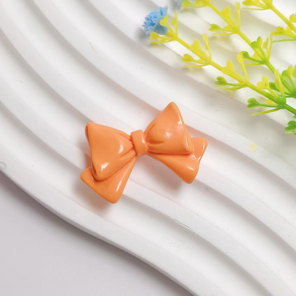 100Pieces Mixed Colors Bowknots Bow Tie Themed Resin Flatback Cabochons Embellishments for DIY Jewelry Making Phone Case Decor