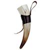 Viking Horn Mugs-Handmade Home Real Viking Drinking Cup with Leather Straps Beer Wine Goblet Chalice Tankard Ox Horn Beaker Vessels