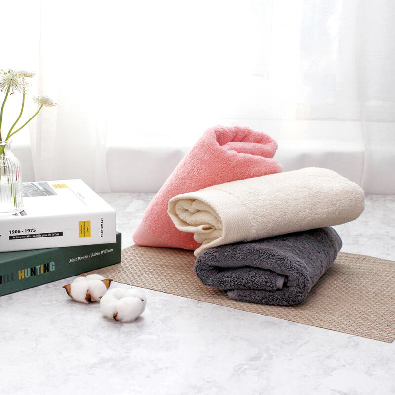 Premium 40-count combed cotton 200g luxury hotel towel set of 5 light gray