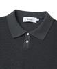 KNITTED Coolever Pk Crop Short Sleeve Knit Tee Charcoal