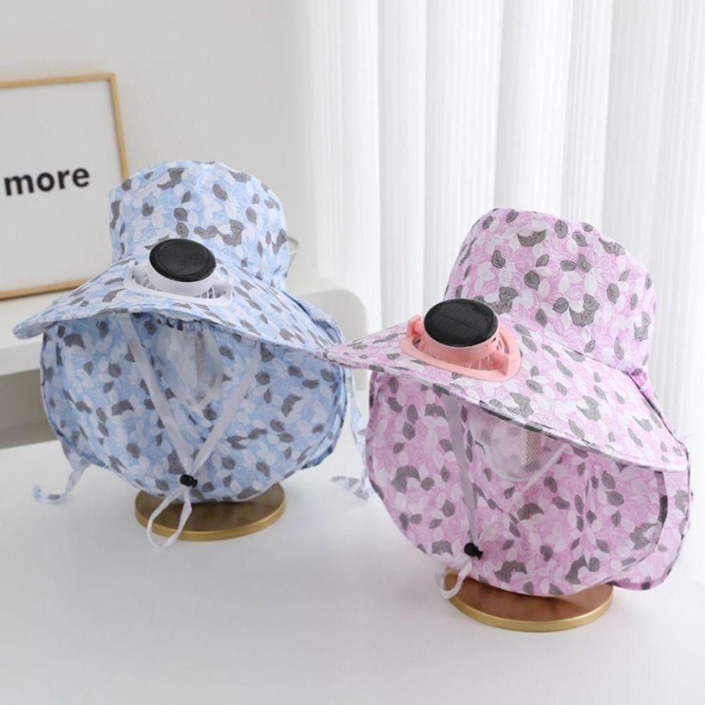 Breathable Sun Cap USB Charging Fisherman Hat Door Fan Solar Fan Cap Summer Season