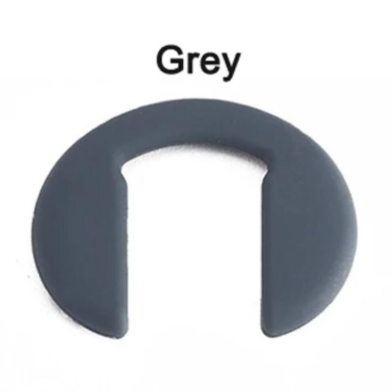 10 шт. Силиконовые носоупоры U-образной формы для очков, Запасная часть для ремонта оптической оправы, Вставляемые, Вдавливаемые, Бесплатная доставка CY071 серый