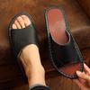 Unisex Genuine Leather Cowhide Slippers: Non-Slip, Comfortable, Casual, and Cool for All Seasons