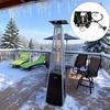 Square Tower Patios Heaters With Smarted Temperature Control Weatherproofed Heating For Garden Gatherings