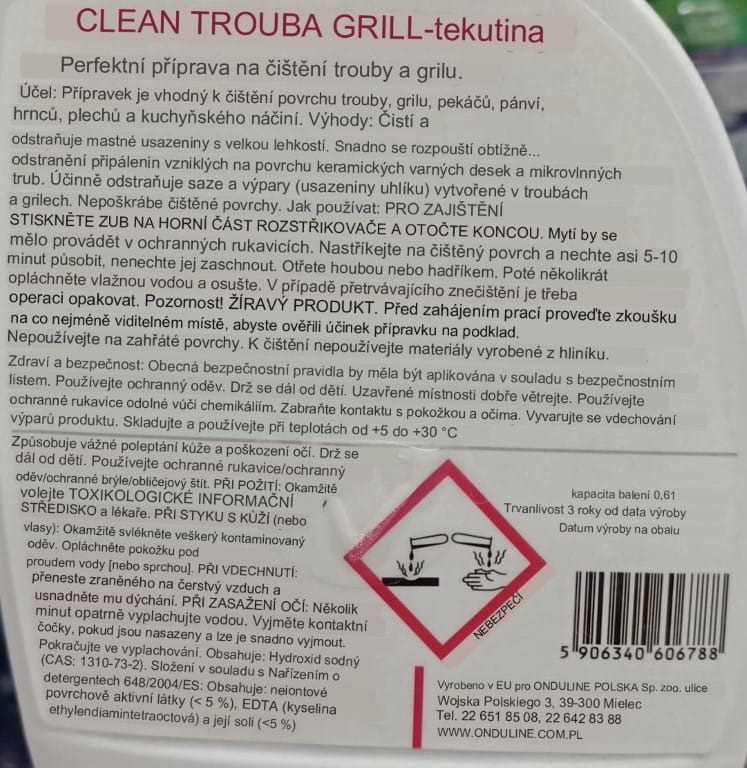 Feda Backofen- und Grillreiniger 0,6 l