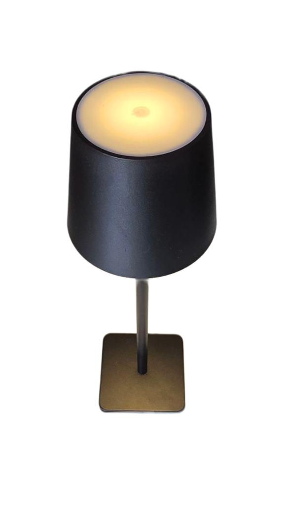 Metal Table Lamp 36 Cm Black Rechargeable With Usb-C Charging