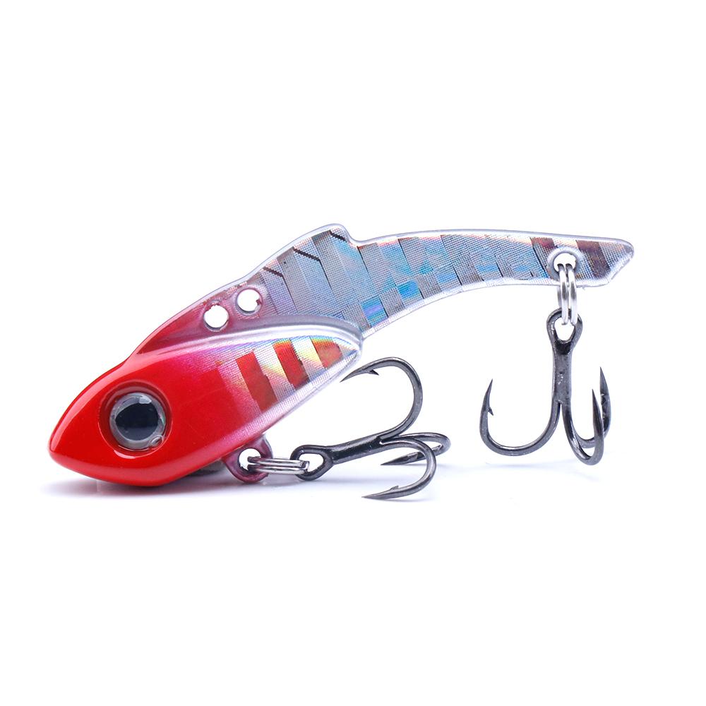

Vib Wobbler Fishing Lure 3.5G 5G 7G Metal Jig Sinking Blade Cast Treble Hook Vibration Crank Bait Vib Swimbait Tackle Quality 7g 5cm