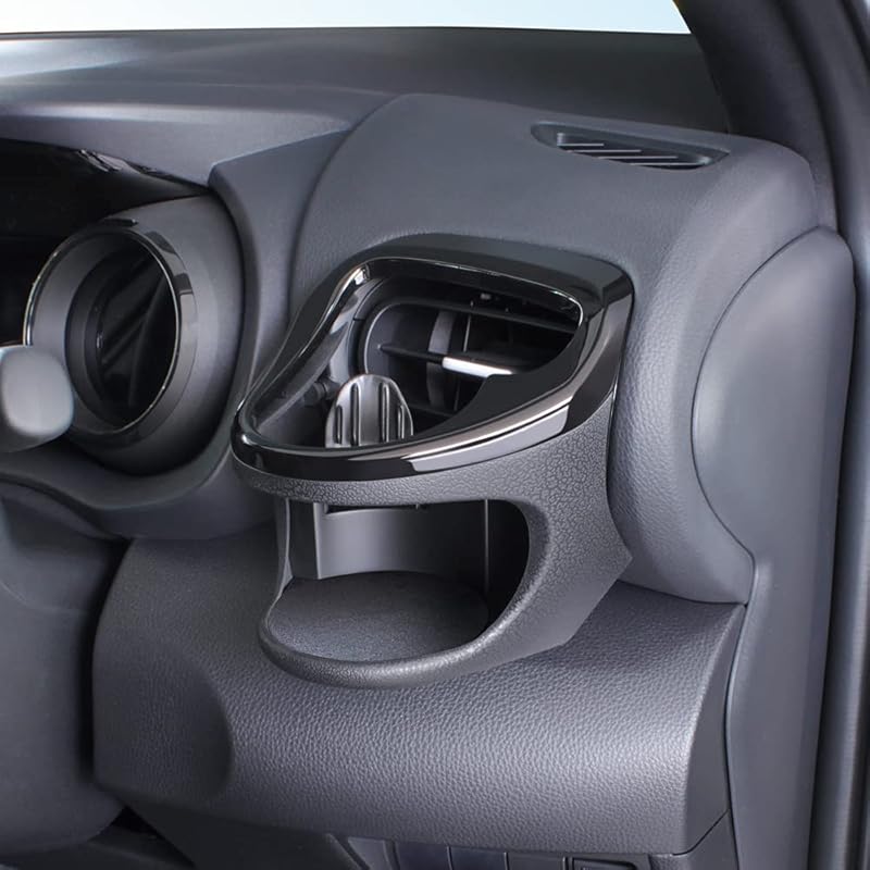 Tsuchiya Yac Vehicle-Specific Air Conditioner Drink Holder for Toyota Yaris/Yaris Cross, Driver's Seat, Black (SY-YA1)