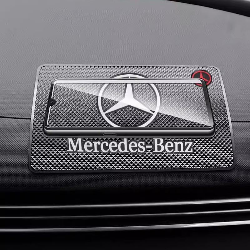 Car Dashboard Anti-slip Mat Auto Coaster Non-Slip Water Cup Drink Pad For Mercedes Benz W205 C300 W203 W206 W124 W126 W140 W168