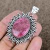 Rhodonite Gemstone Handmade 925 Sterling Silver Jewelry Pendant 2.36" KKG-735