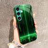 Man Programmer code PhoneCase Glass PhoneCase for Samsung Galaxy S26 S25 S24 S23 S22 S21 FE Ultra Plus green Exquisite Business