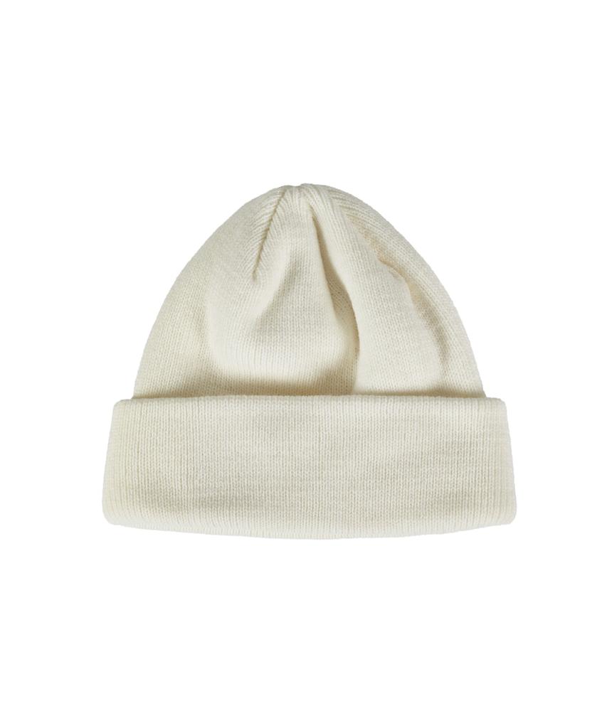 Bajal Monogram Label Beanie White