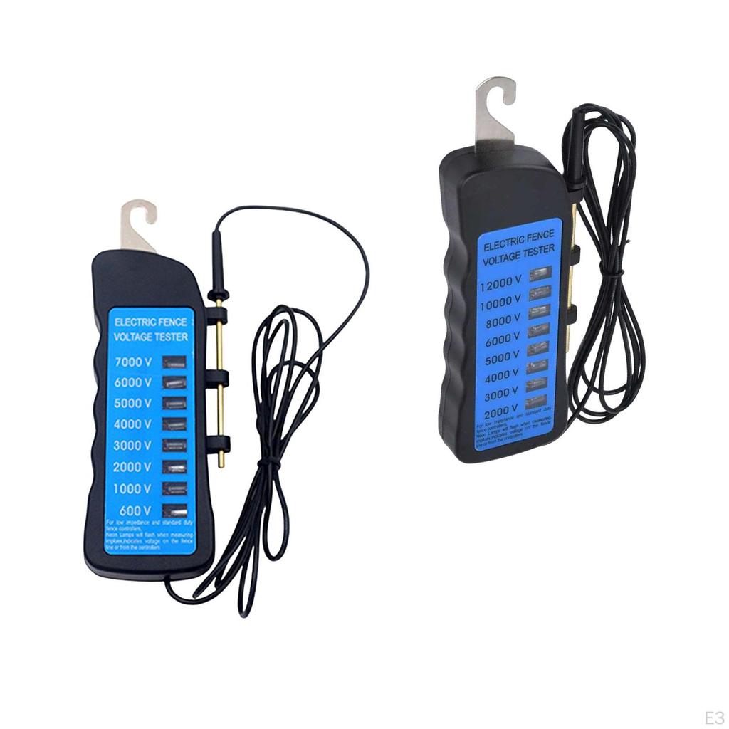 Advanced Electric Fence Voltage Tester - Reliable Measurement up to 7000V/12000V
