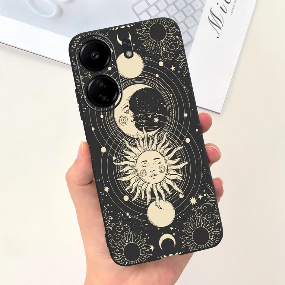 Für Xiaomi Redmi 13C 2023 Hülle Mode Mond Weltraum Muster Capa Schlanke Weiche Silikonhülle Für Xiaomi Redmi 12C Hülle Redmi13C Hülle