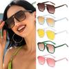 5pcs Pack Square Sunglasses Women Men UV Resistant Oversize Framed Fashion Sun Glasses Durable Eyewear