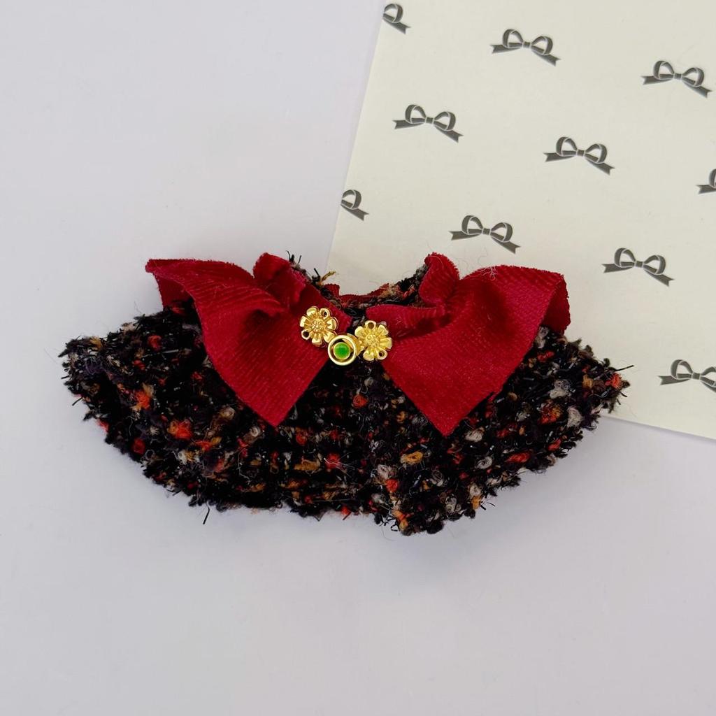 KT Fashion Long-Leg Doll Clothes: Plaid Cape & Retro Button British Style Set