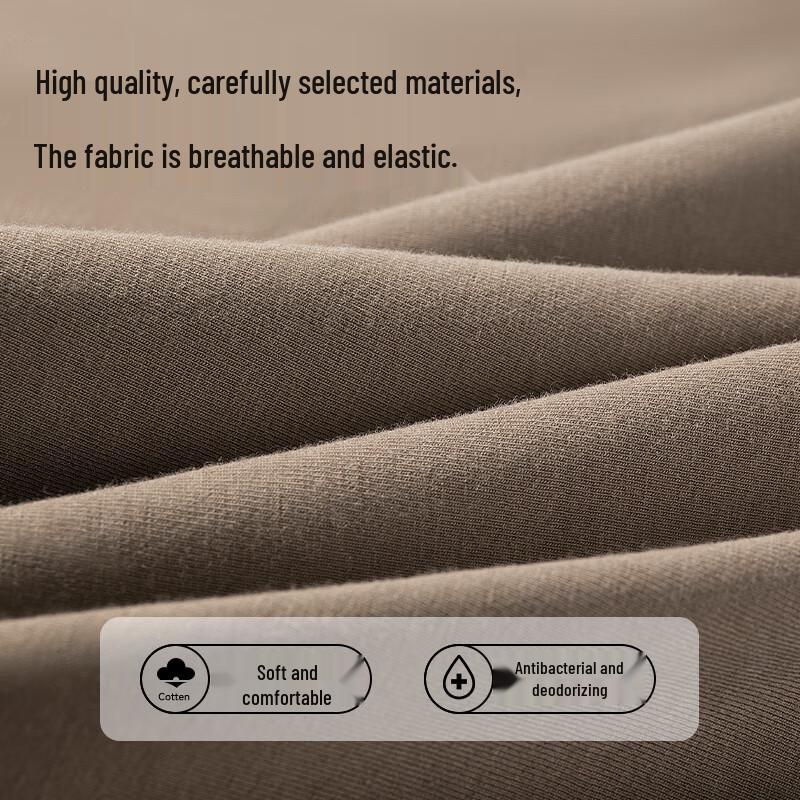 MIIOW Men's 80-Count Cotton 7A Antibacterial Boxer Briefs 3-Pack