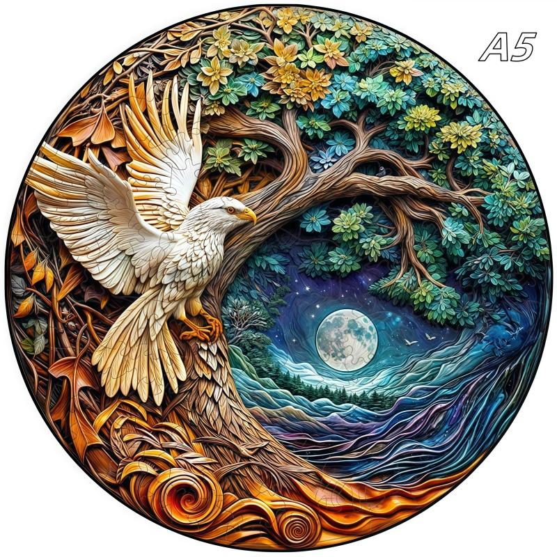 Non-Toxic Interactive 3D Cave Jurassic Animal Wooden Puzzle Game - Educational Toy For Kids And Adults - Ideal Birthday Gift Jigsaw Puzzle