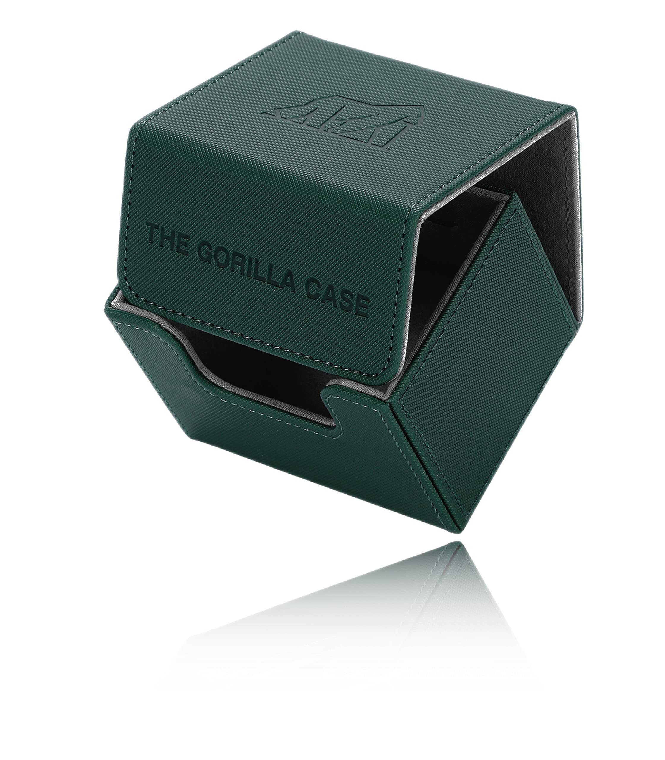 

THE GORILLA CASE Чехол для колоды, Чехол для торговых карт, ПУ кожа, Магнитная застежка, Горизонтальная вставка (мох зеленый)